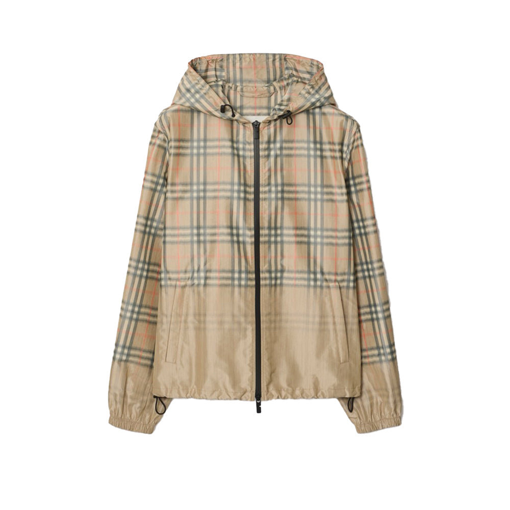 Burberry 버버리 그라데이션 체크 뉴포트 후드 재킷