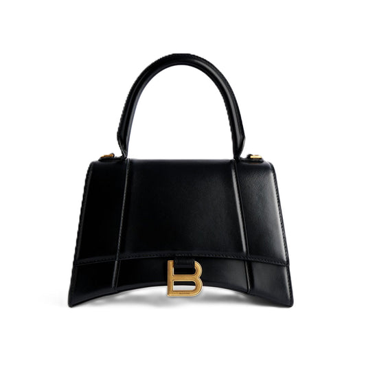 Balenciaga 발렌시아가 아워글래스 핸드백 스몰 블랙 박스 카프스킨