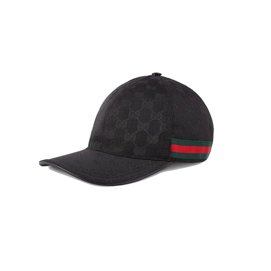 GUCCI 오리지널 GG 웹 베이스볼 햇 블랙*국내배송*