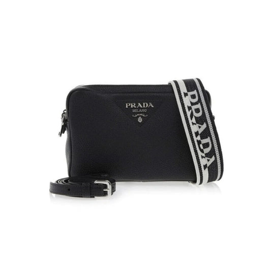 PRADA 플로 레더 스트랩 숄더백