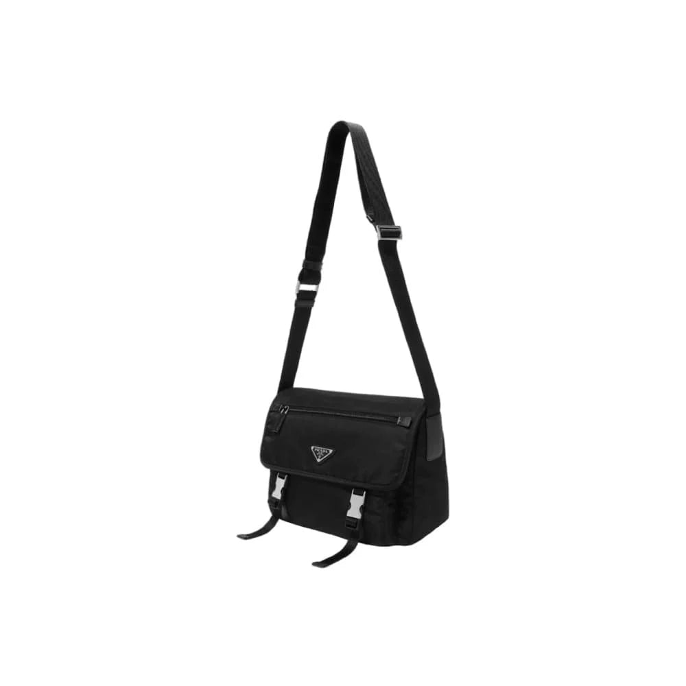 PRADA 테수토 나일론 메신저백 블랙
