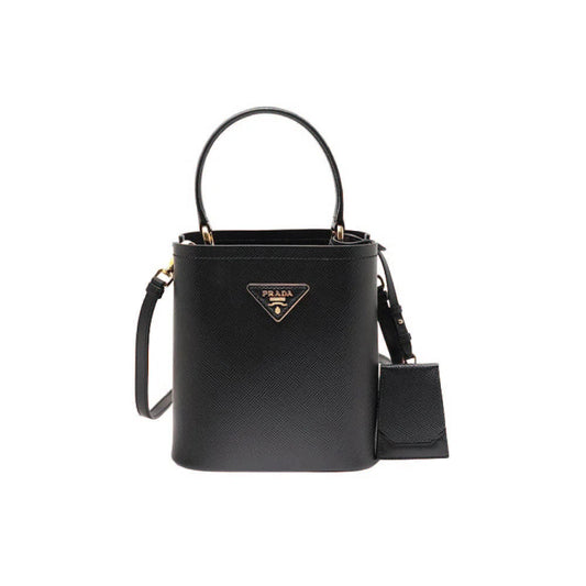 PRADA 사피아노 레더 미디움 파니에백