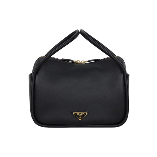 PRADA 삼각로고 달링 레더 토트백 블랙