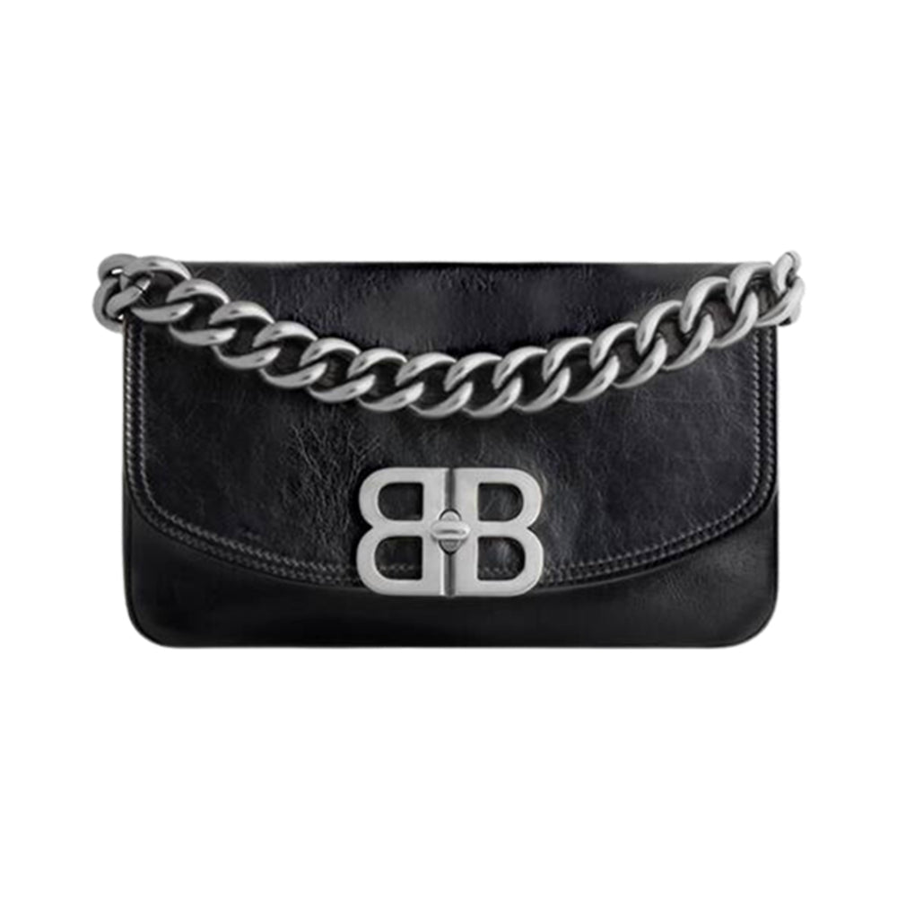 (W) Balenciaga 발렌시아가 BB 소프트 스몰 플랩백 블랙