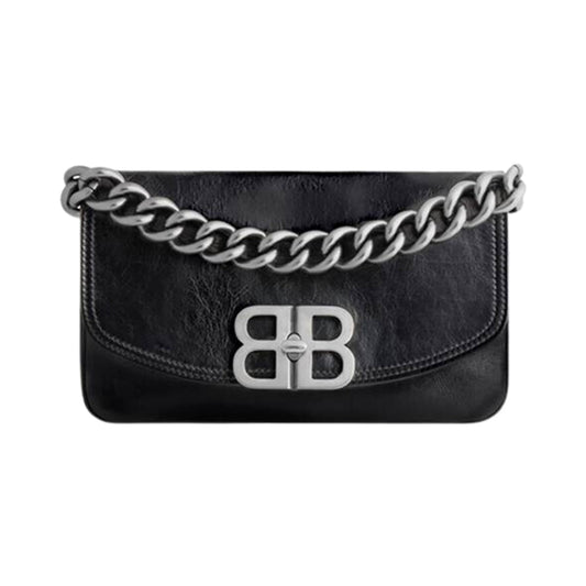 (W) Balenciaga 발렌시아가 BB 소프트 스몰 플랩백 블랙