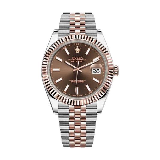 Rolex 롤렉스 데이트저스트 41mm 초콜릿 다이아 셋팅 쥬빌리