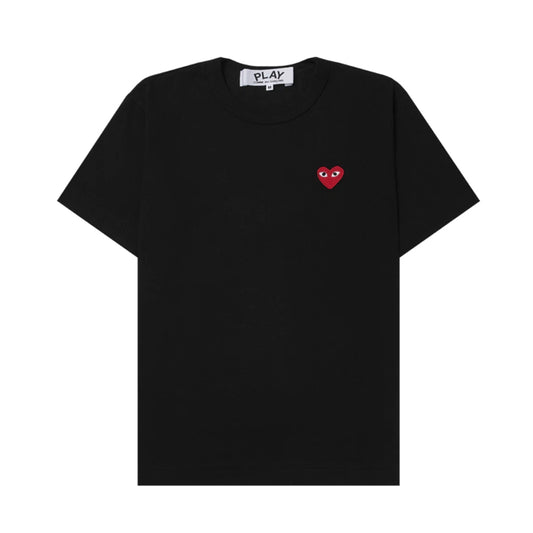Play Comme des Garcons 플레이 꼼데가르송 레드 하트 티셔츠 블랙 *국내배송*
