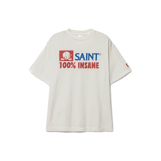 세인트 마이클(Saint Mxxxxxx) 25SS 인세인 숏슬리브 티셔츠 화이트 *국내발송*