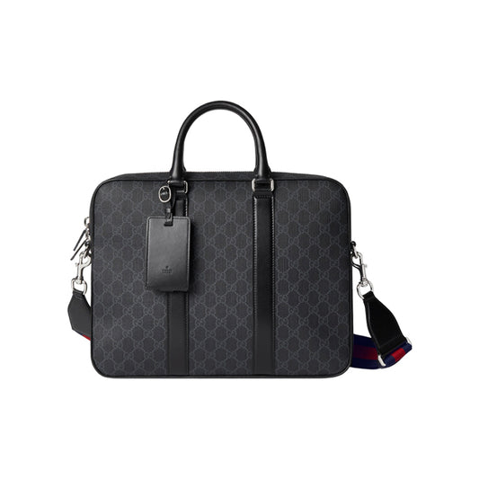 Gucci 구찌 GG 브리프케이스 숄더 스트랩 블랙