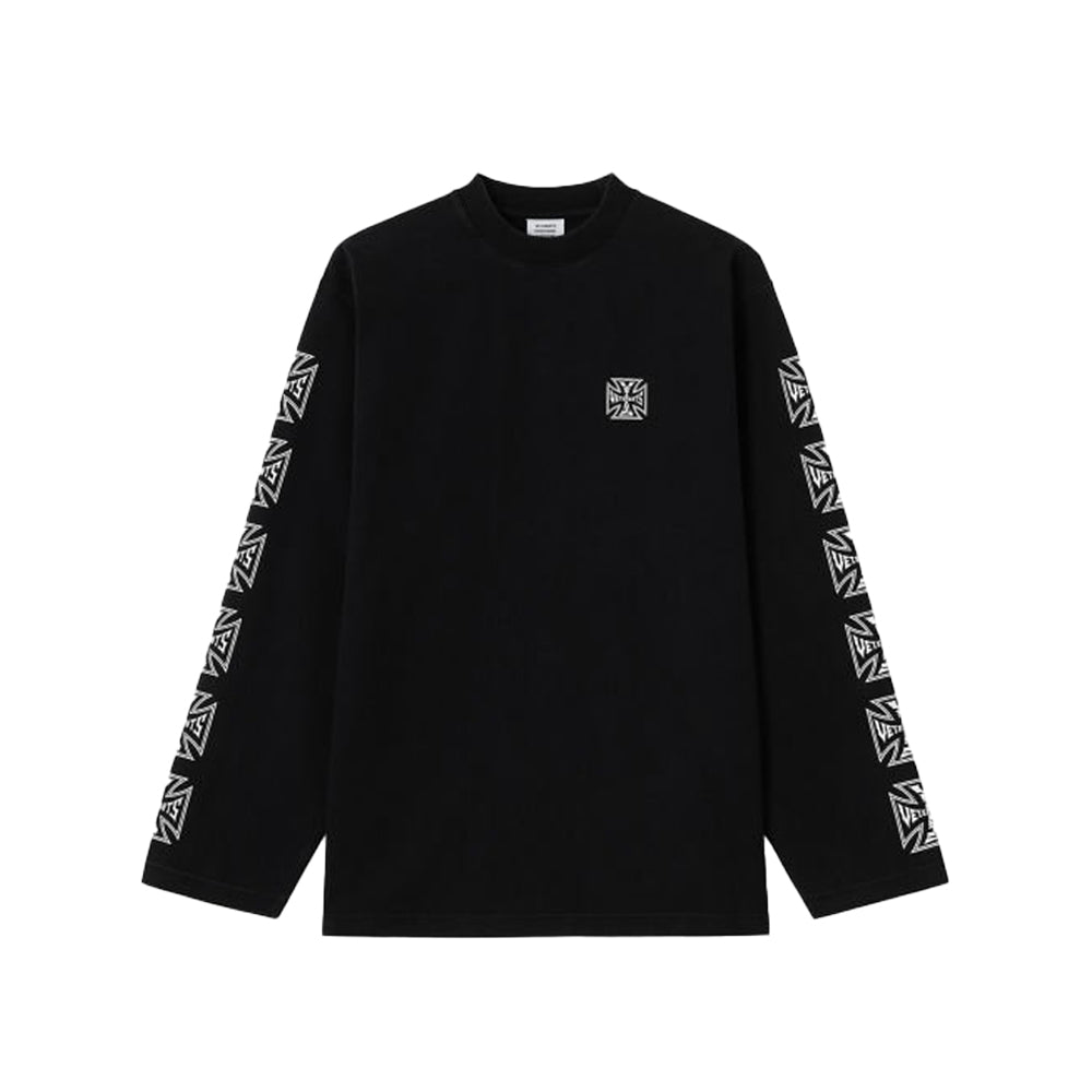 VETEMENTS 베트멍 바이커 크로스 슬리브 롱슬리브 티셔츠 *국내배송*