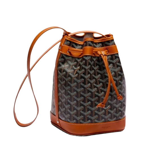 Goyard 고야드 쁘띠플로 버킷백 블랙 앤 탄 *국내배송*