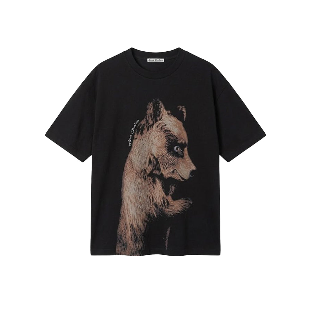 Acne Studios 아크네스튜디오 티셔츠 Relaxed Fit Black *국내배송*