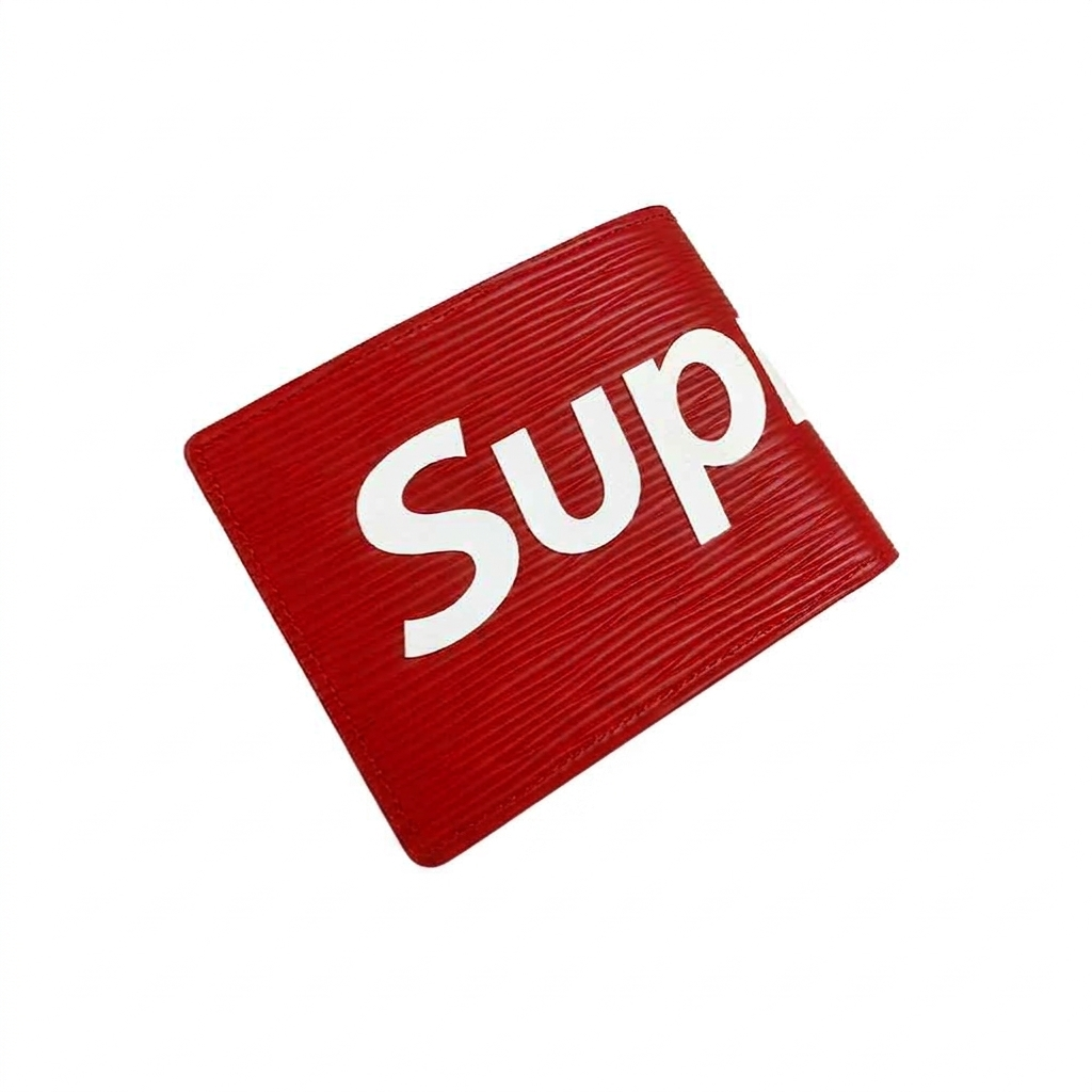 Louis Vuitton x Supreme 루이비통 x 슈프림 슬렌더 월릿 에피 레드